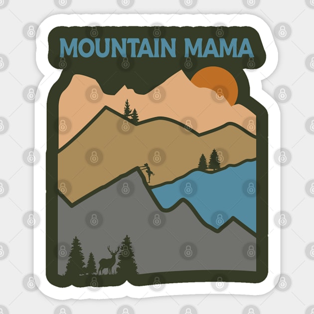 Mountain Mama Sticker by Blended Designs